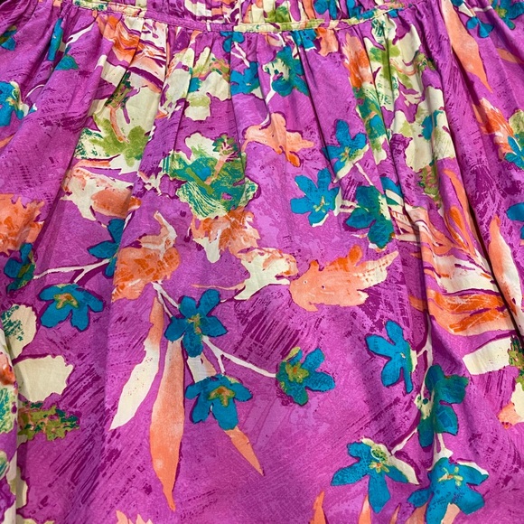 Jones wear jeans co ladies size 8 side zip Hawaiian‎ print all cotton skirt - Picture 12 of 12